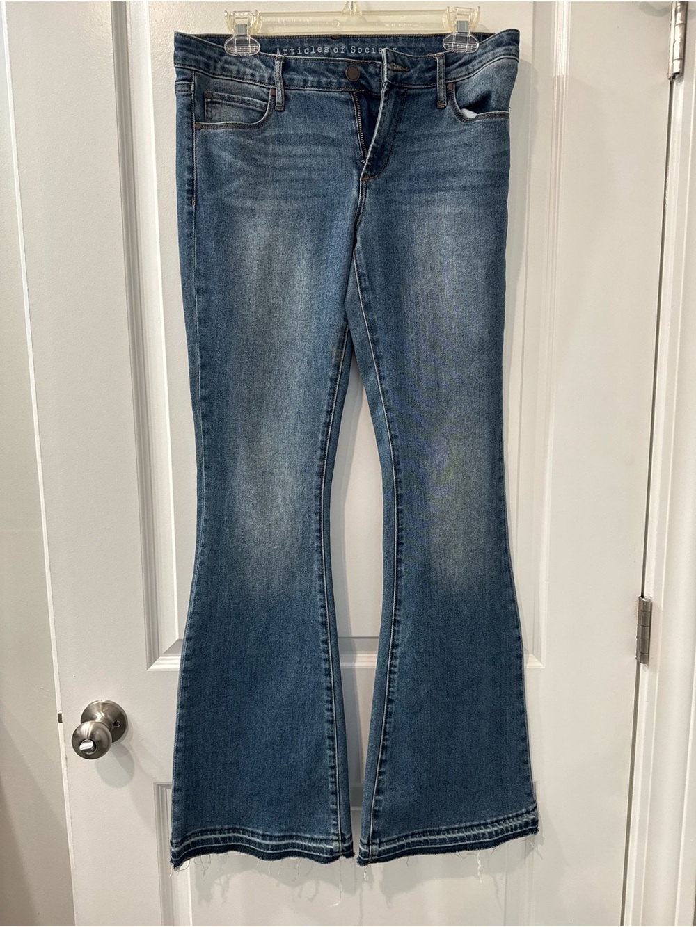 Articles Of Society Medium Blue Flare Jeans